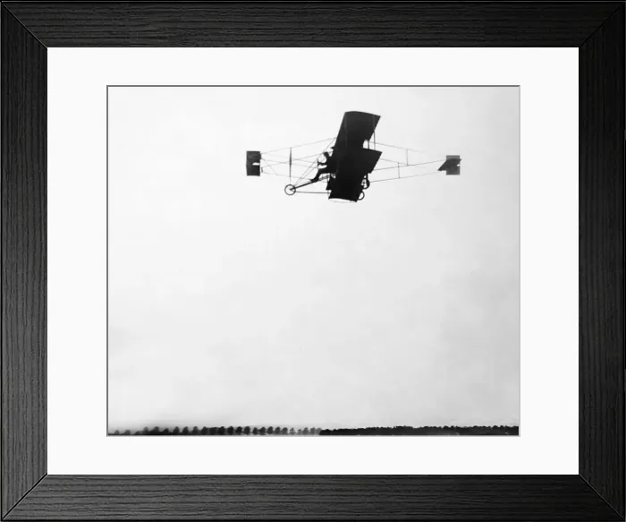 Framed Print : Glenn Curtis flying a Wright Bros plane Framed Print : Glenn Curtis flying a Wright Bros plane