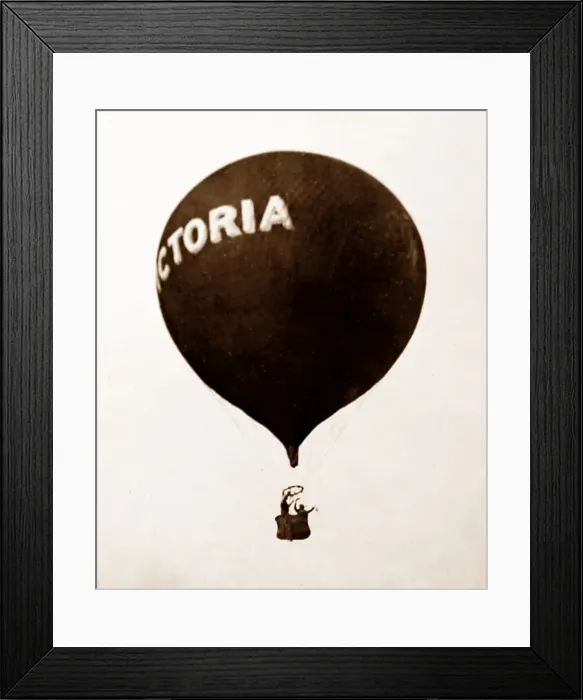 Framed Print : Victoria air balloon, early 1900s Framed Print : Victoria air balloon, early 1900s