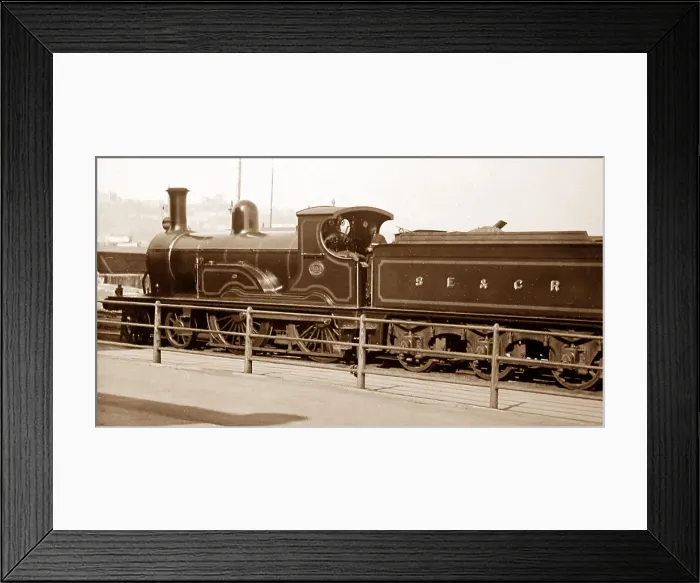 Framed Print : SEandCR locomotive, Victorian period Framed Print : SEandCR locomotive, Victorian period