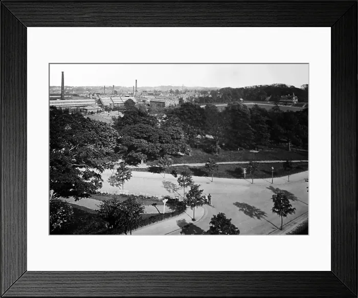 Framed Print : Panorama, Bournville village Framed Print : Panorama, Bournville village