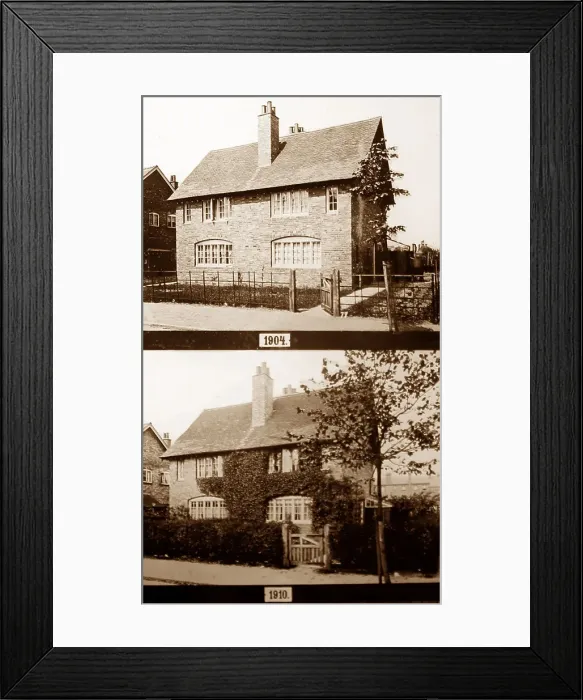 Framed Print : Bournville Village in the 1920s Framed Print : Bournville Village in the 1920s