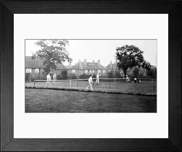Framed Print : Tennis courts, Bournville village Framed Print : Tennis courts, Bournville village