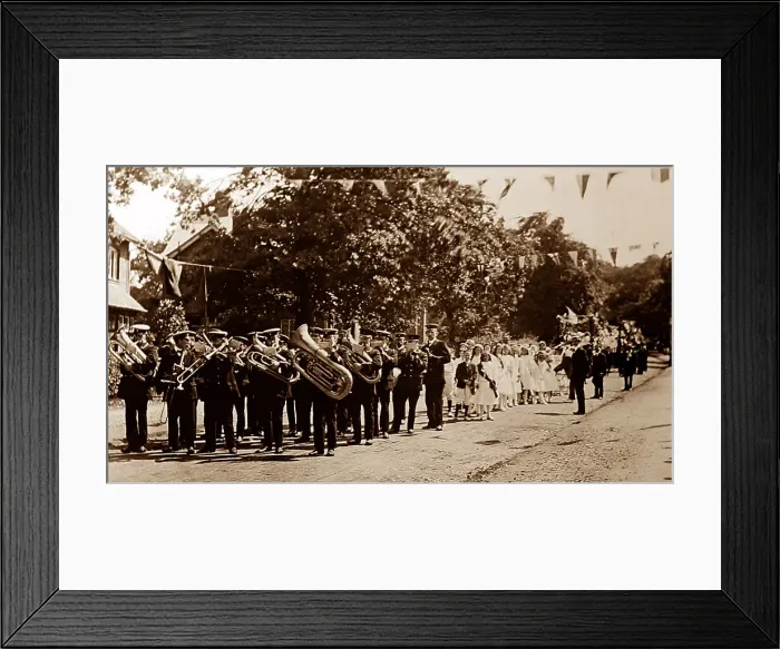 Framed Print : Parade at Bournville Village in the 1920s Framed Print : Parade at Bournville Village in the 1920s