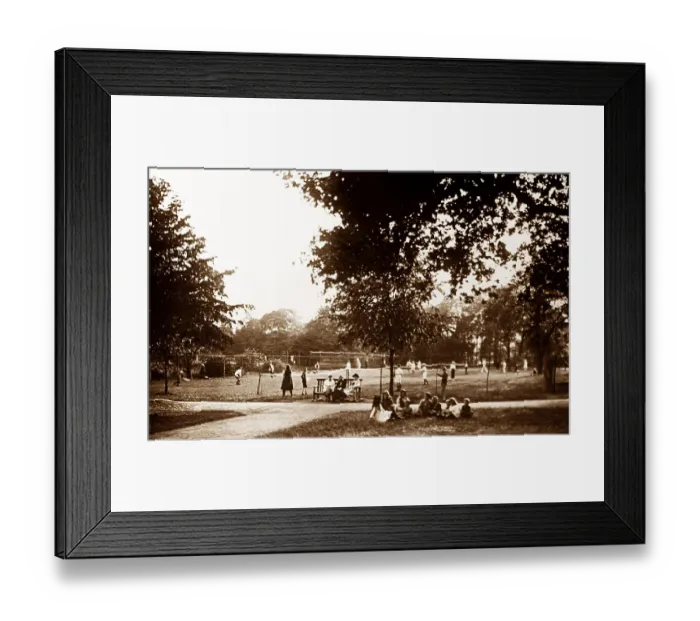 Framed Print : Tennis courts, Bournville Village in the 1920s Framed Print : Tennis courts, Bournville Village in the 1920s