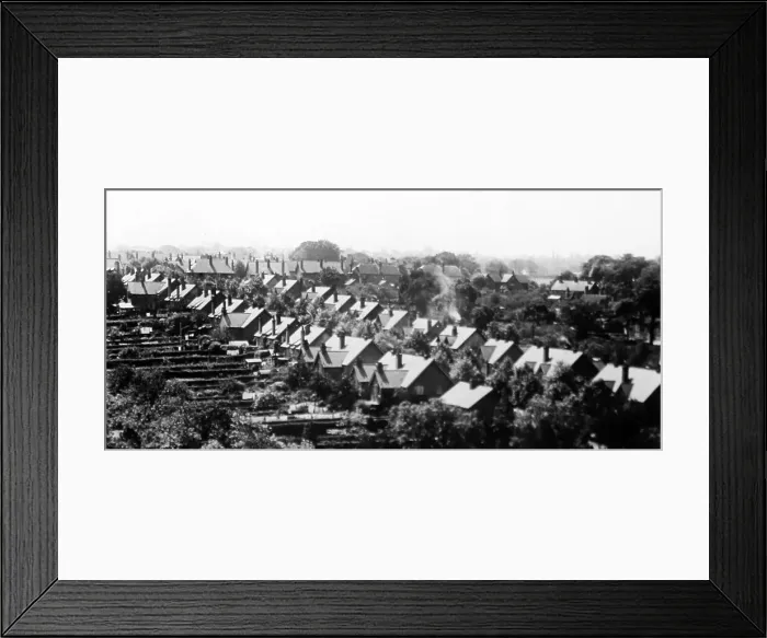 Framed Print : Panorama, Bournville village Framed Print : Panorama, Bournville village