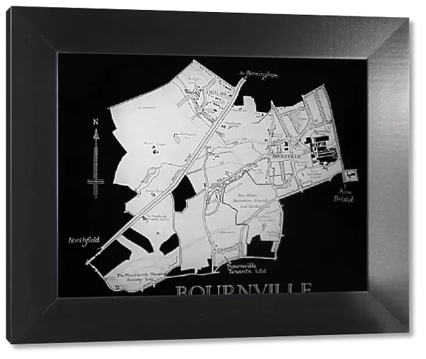 Plan of Bournville village