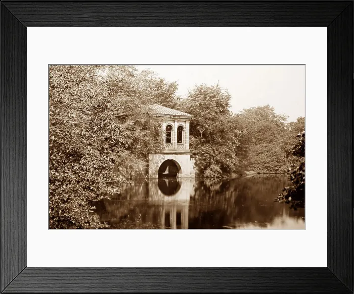 Framed Print : The Boat House, Birkenhead Park, Victorian period Framed Print : The Boat House, Birkenhead Park, Victorian period
