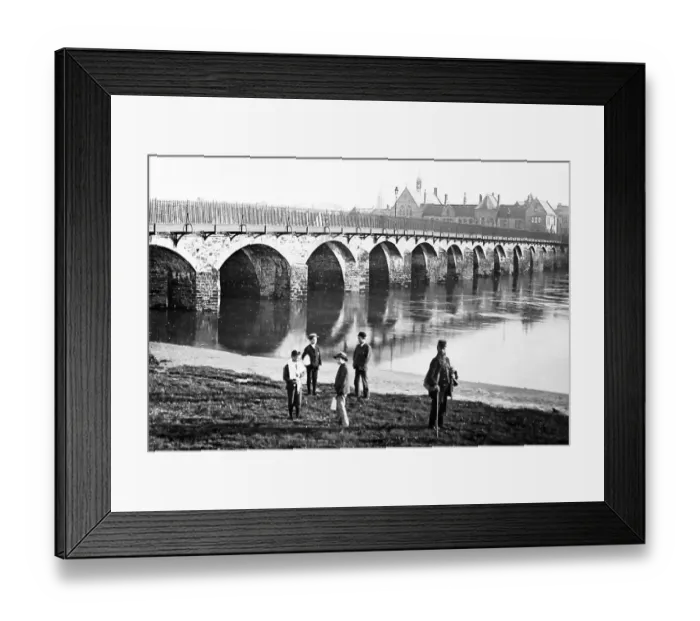 Framed Print : Barnstable, Devon, Victorian period Framed Print : Barnstable, Devon, Victorian period