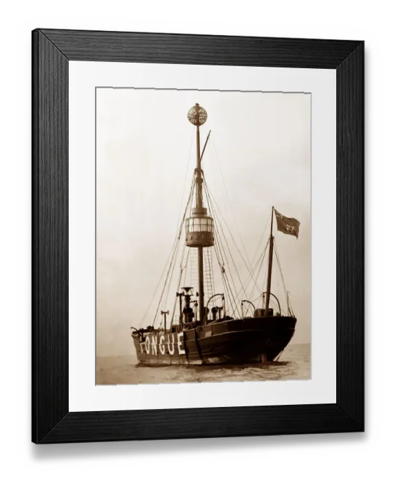 Framed Print : Tongue Lightship, Thames Estuary Framed Print : Tongue Lightship, Thames Estuary