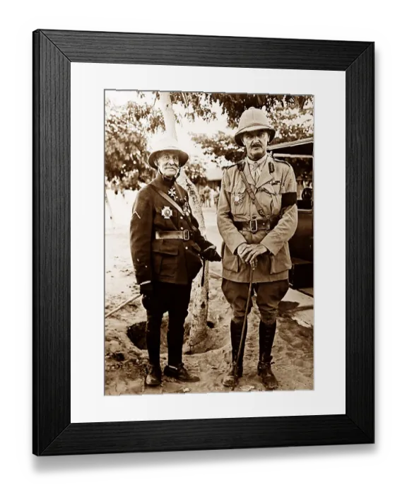 Framed Print : General Bailloud and General Allenby during WW1 Framed Print : General Bailloud and General Allenby during WW1