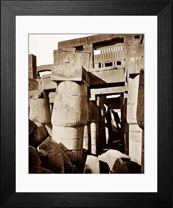Framed Print : Karnak Temple, Egypt, Victorian period Framed Print : Karnak Temple, Egypt, Victorian period