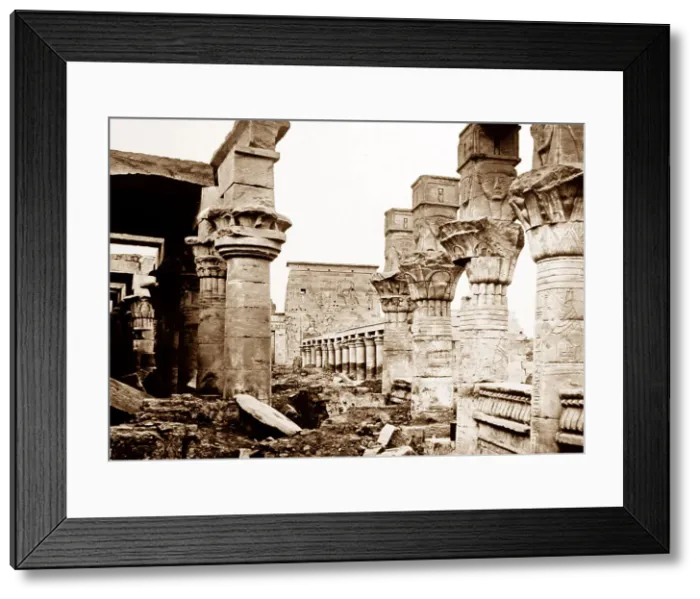 Framed Print : Temple of Isis, Philae, Egypt, Victorian period Framed Print : Temple of Isis, Philae, Egypt, Victorian period