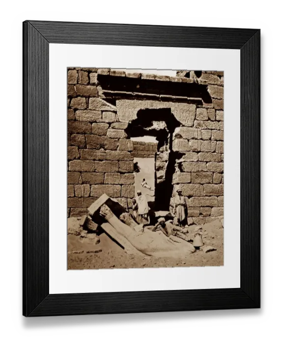 Framed Print : Waddy Sabooa Temple, Egypt, Victorian period Framed Print : Waddy Sabooa Temple, Egypt, Victorian period