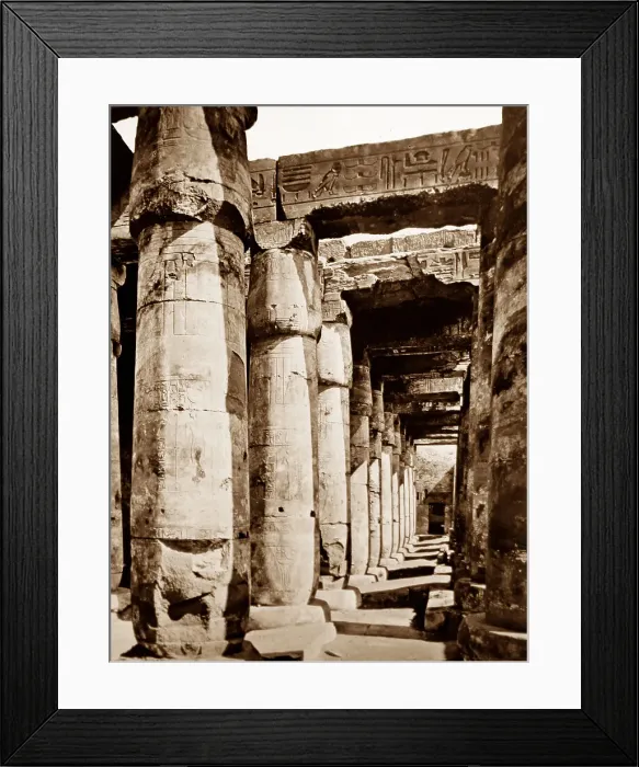 Framed Print : Temple of Seti 1, Abydos, Egypt, Victorian period Framed Print : Temple of Seti 1, Abydos, Egypt, Victorian period