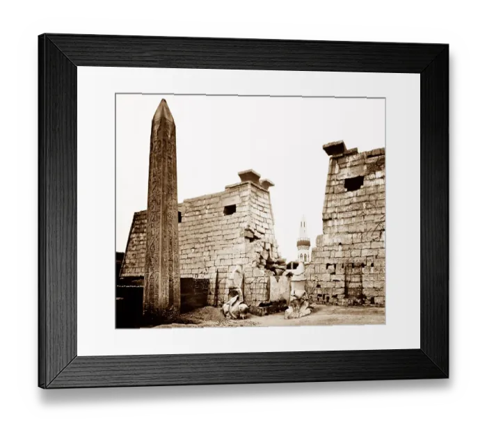 Framed Print : Temple at Thebes, Egypt, Victorian period