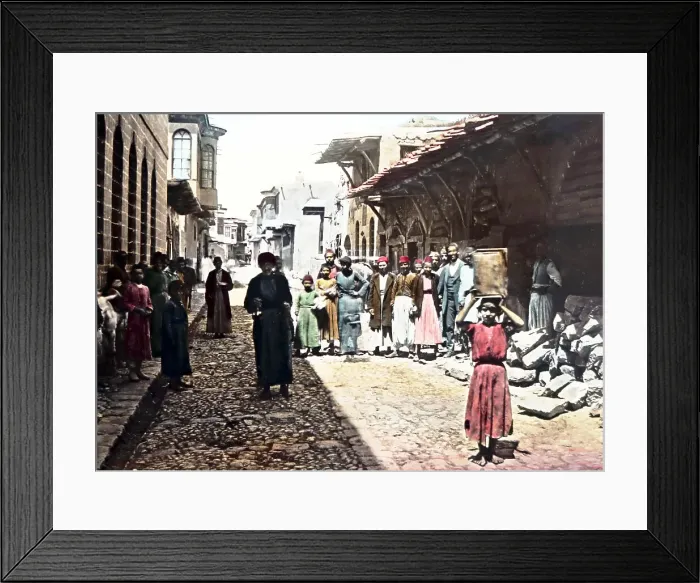 Framed Print : Street called Straight, Damascus, Syria, hand Framed Print : Street called Straight, Damascus, Syria, hand