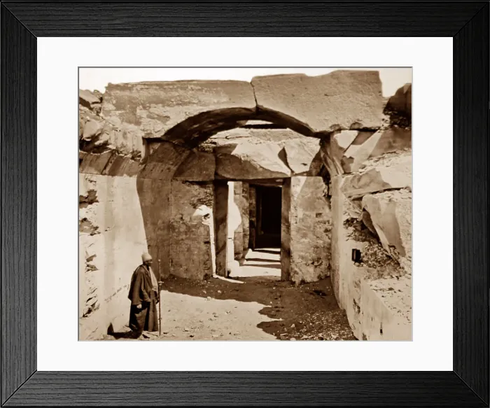 Framed Print : Temple of Seti 1, Abydos, Egypt, Victorian period Framed Print : Temple of Seti 1, Abydos, Egypt, Victorian period