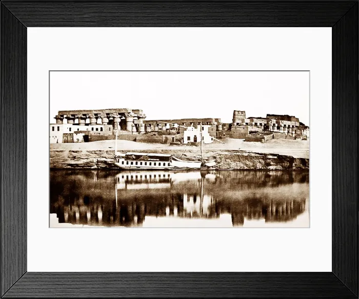 Framed Print : Luxor Temple, Egypt, Victorian period Framed Print : Luxor Temple, Egypt, Victorian period