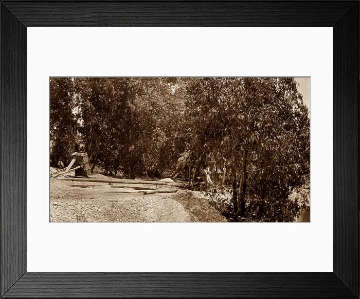 Framed Print : Gold mining equipment, Australia, Victorian period