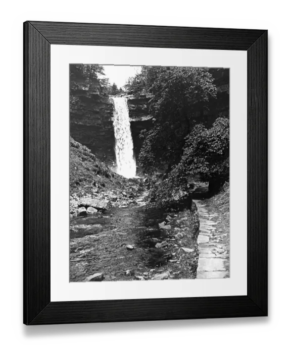 Framed Print : Hardraw Force waterfall in the 1930s Framed Print : Hardraw Force waterfall in the 1930s