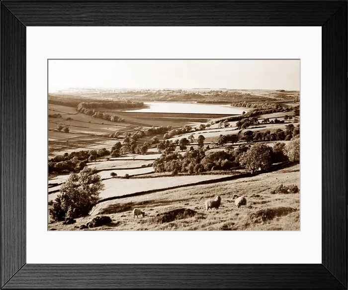 Framed Print : Swinsty Reservoir, Washburn Valley in the 1930s Framed Print : Swinsty Reservoir, Washburn Valley in the 1930s