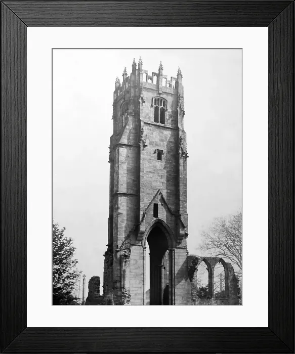 Framed Print : Grey Friar's Tower, Richmond in the 1930s Framed Print : Grey Friar's Tower, Richmond in the 1930s