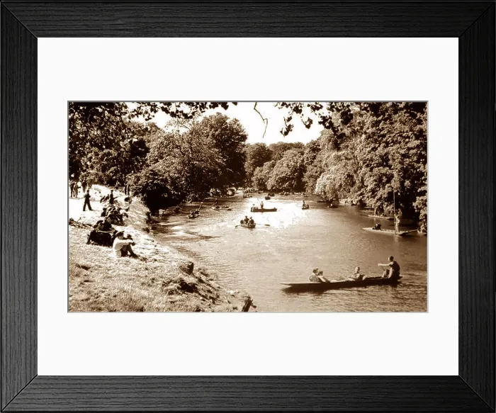 Framed Print : River at Knaresborough in the 1930s Framed Print : River at Knaresborough in the 1930s