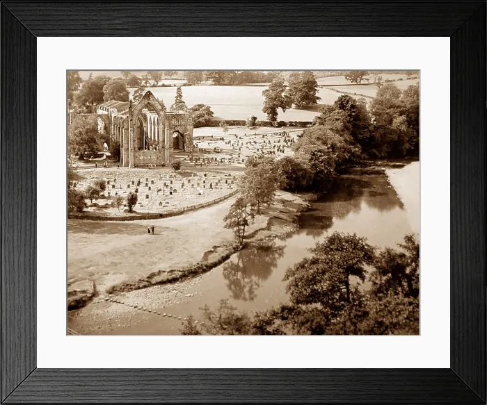 Framed Print : Bolton Abbey in the 1930s Framed Print : Bolton Abbey in the 1930s