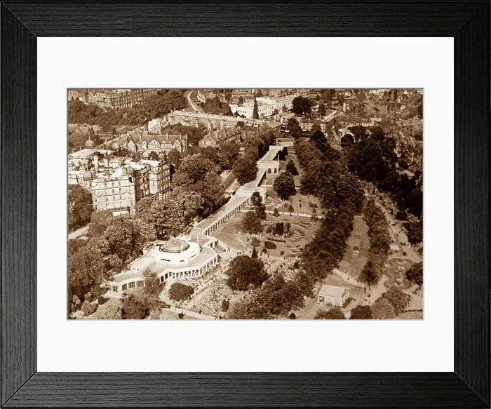Framed Print : Harrogate aerial view in the 1930s Framed Print : Harrogate aerial view in the 1930s