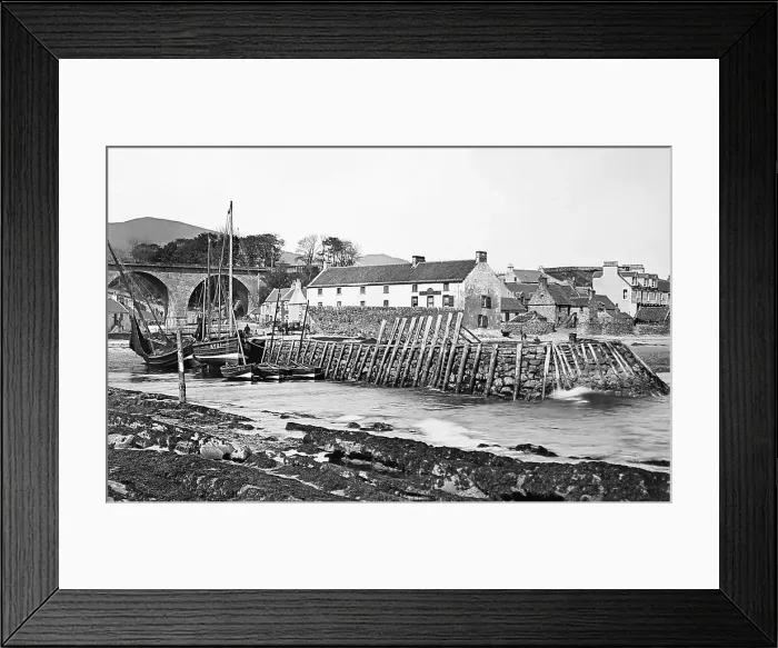 Framed Print : Lower Largo, Scotland, Victorian period Framed Print : Lower Largo, Scotland, Victorian period