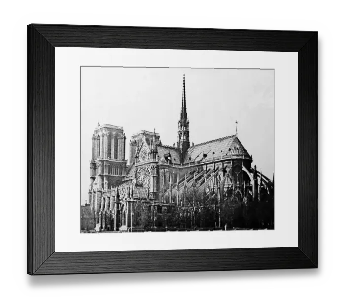 Framed Print : Notre Dame Cathedral, Paris, France, early 1900s