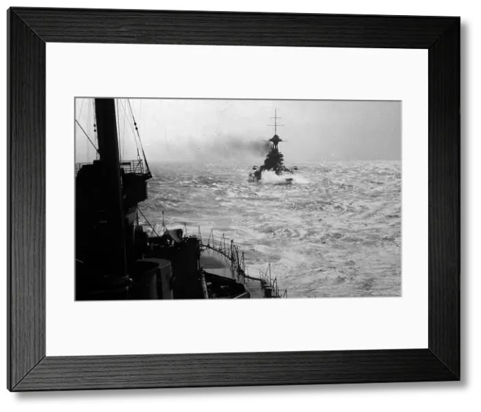 Framed Print : Royal Navy battleships in line during WW1 Framed Print : Royal Navy battleships in line during WW1