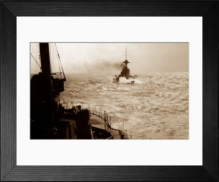 Framed Print : Royal Navy battleship in line Framed Print : Royal Navy battleship in line