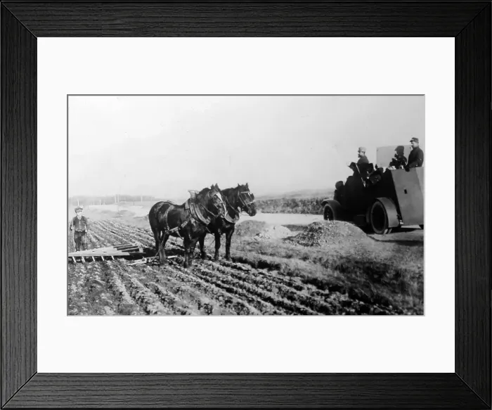 Framed Print : Farming in northern France during WW1 Framed Print : Farming in northern France during WW1