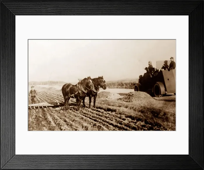 Framed Print : Farming in Northern France during WW1 Framed Print : Farming in Northern France during WW1