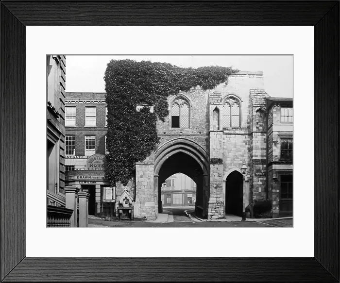 Framed Print : West Gate, Winchester, Victorian period Framed Print : West Gate, Winchester, Victorian period