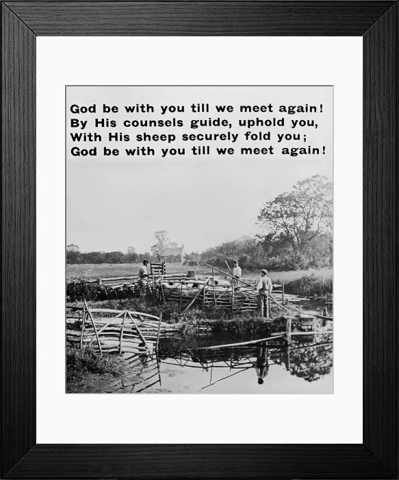 Framed Print : Hymn magic lantern slide Framed Print : Hymn magic lantern slide
