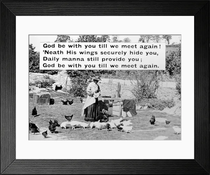 Framed Print : Hymn magic lantern slide Framed Print : Hymn magic lantern slide