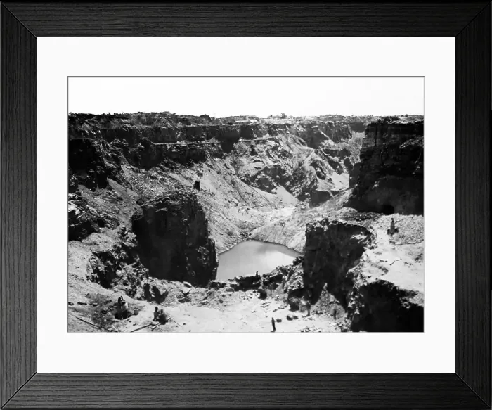 Framed Print : Open Mine, Kimberley, South Africa Framed Print : Open Mine, Kimberley, South Africa