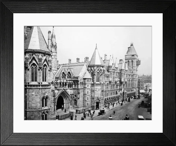 Framed Print : Royal Courts of Justice, London, Victorian period Framed Print : Royal Courts of Justice, London, Victorian period