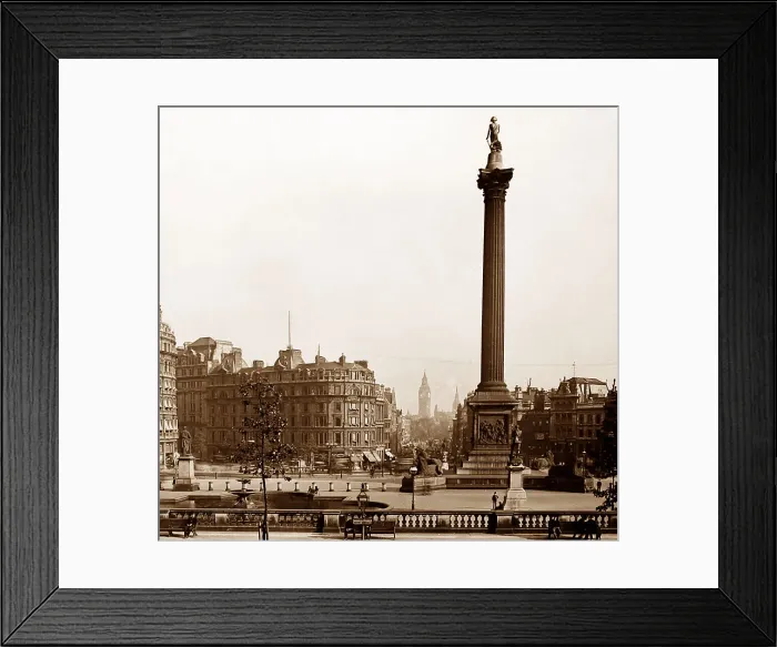 Framed Print : Trafalgar Square, London, Victorian period Framed Print : Trafalgar Square, London, Victorian period