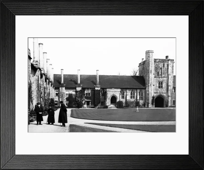Framed Print : Hospital of St. Cross, Victorian period Framed Print : Hospital of St. Cross, Victorian period