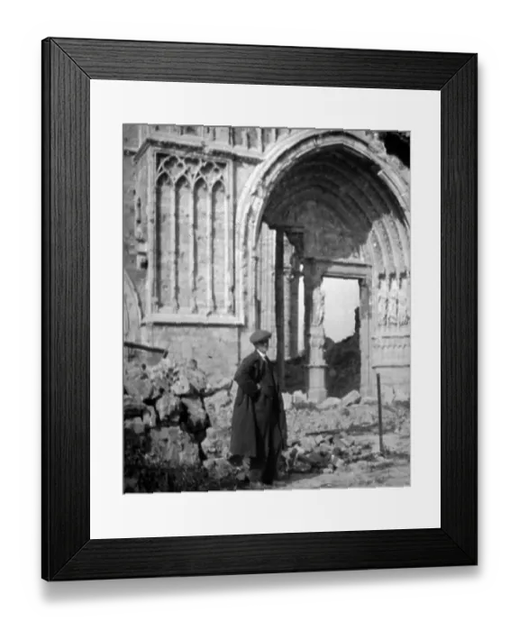 Framed Print : Cathedral of St. Martin, Ypres, Belgium in 1920 Framed Print : Cathedral of St. Martin, Ypres, Belgium in 1920