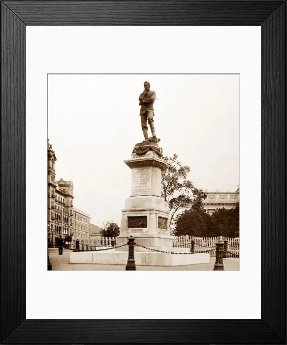 Framed Print : General Gordon's Monument, Melbourne, Australia, early 1900s Framed Print : General Gordon's Monument, Melbourne, Australia, early 1900s