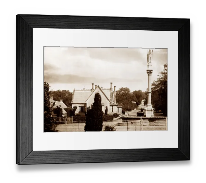 Framed Print : Ford village near Berwick on Tweed, early 1900s