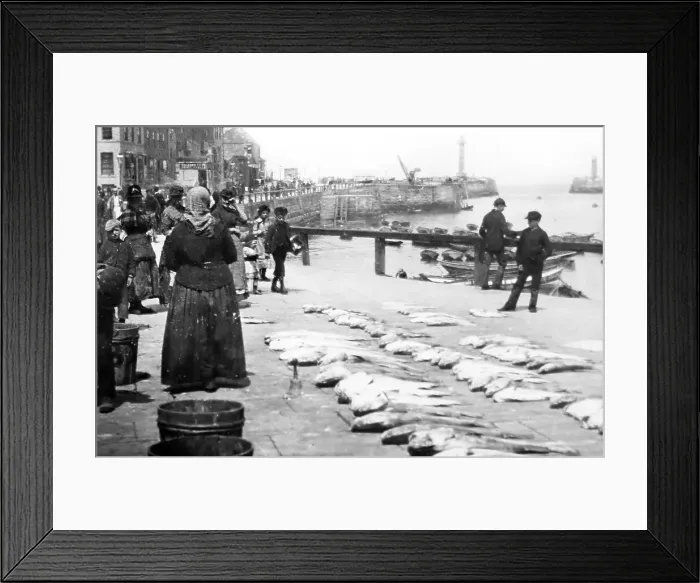 Framed Print : Fish seller, Whitby Framed Print : Fish seller, Whitby