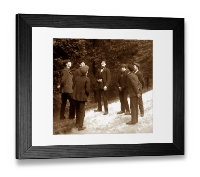 Framed Print : Men playing toss and pitch, Victorian period Framed Print : Men playing toss and pitch, Victorian period