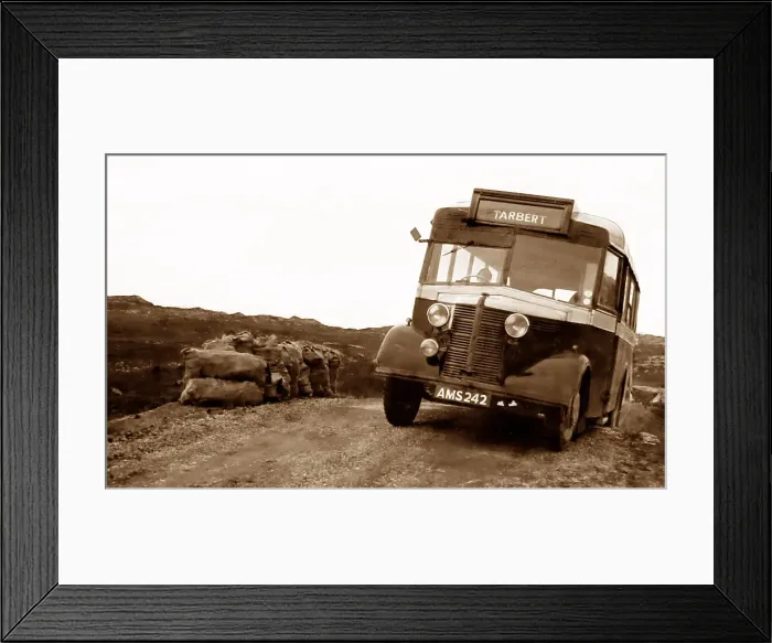Framed Print : Bus to Tarbert, Scotland Framed Print : Bus to Tarbert, Scotland