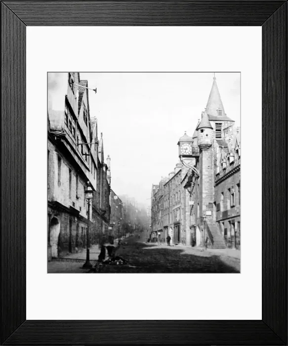 Framed Print : Tolbooth, Canongate, Edinburgh, Victorian period Framed Print : Tolbooth, Canongate, Edinburgh, Victorian period