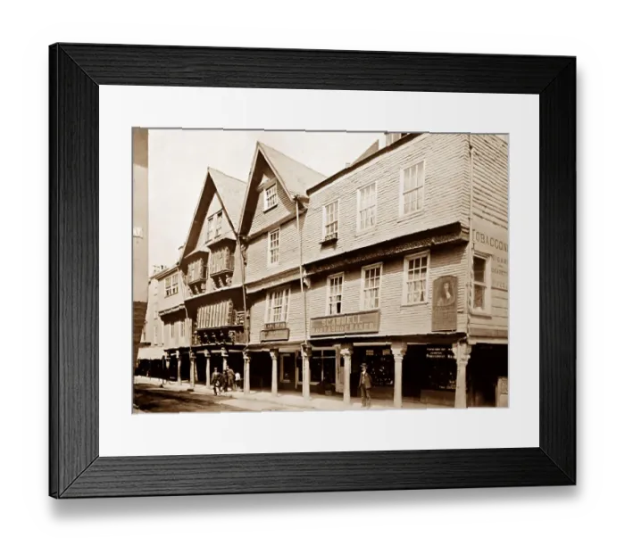 Framed Print : The Butterwalk, Dartmouth Framed Print : The Butterwalk, Dartmouth